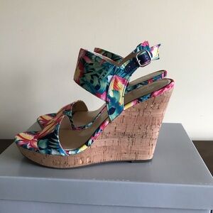 Women Tropical wedge sandals